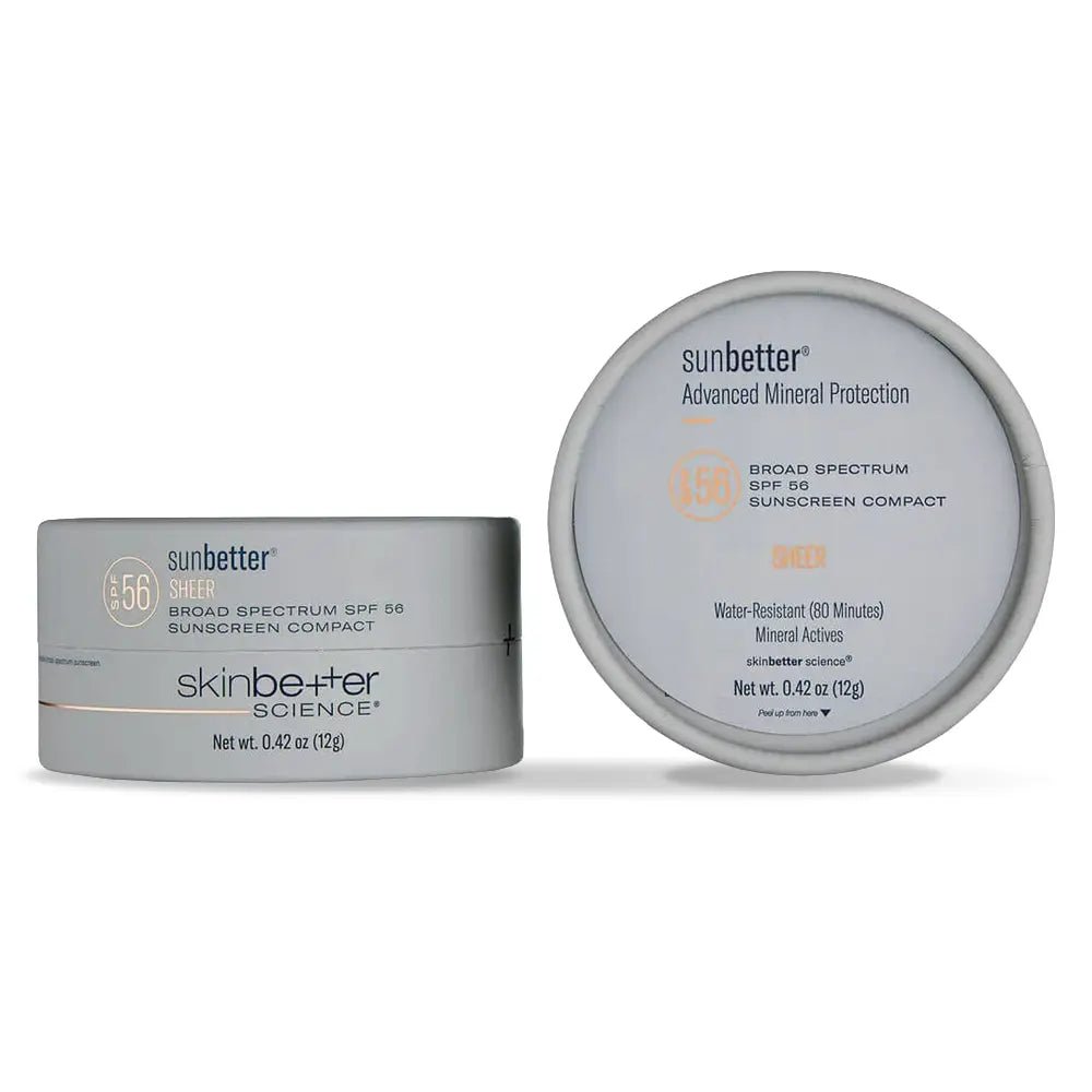 SkinBetter Sunbetter Sheer SPF 56 Sunscreen Compact front and back packaging