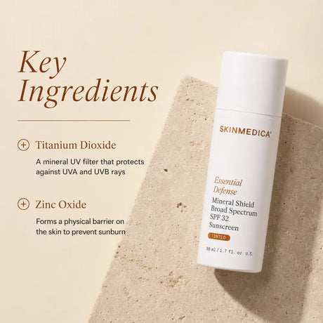  SkinMedica Essential Defense Mineral Shield SPF 32 Tinted  key ingredients