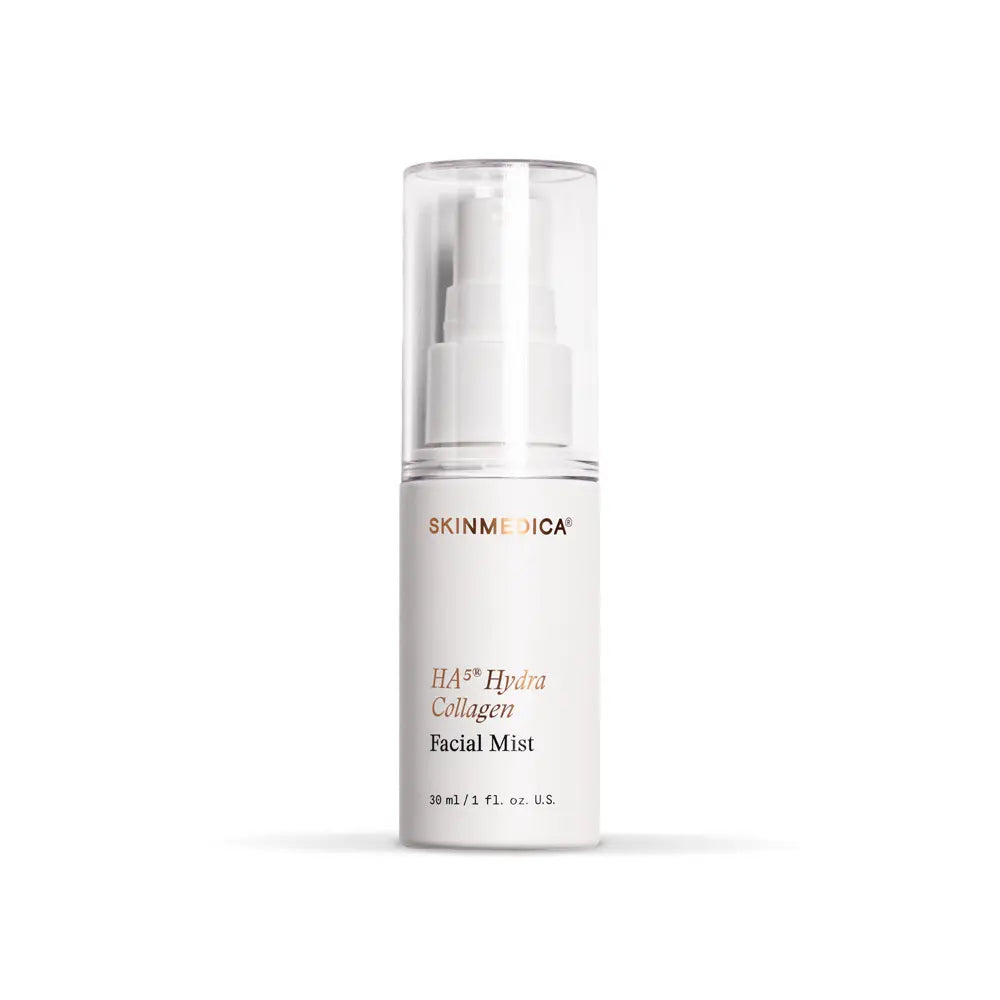 SkinMedica HA⁵ Hydra Collagen Facial Mist with Vegan Collagen travel size bottle