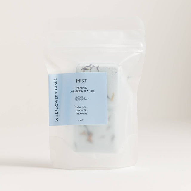 Packaged product with a label on a white background