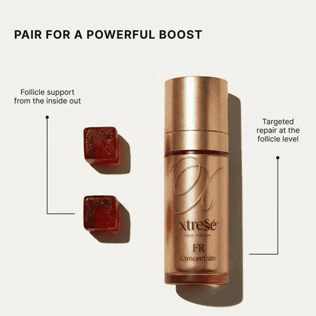 Xtresse Hair Therapy FR Concentrate Hair Growth Serum and Gummies