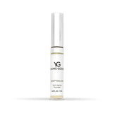A single tube of Young Goose Adaptogloss Anti-Aging Plumper lip gloss, featuring a white label and a reflective silver cap, set against a plain white background.