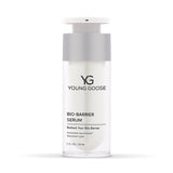 A full size bottle of Young Goose Bio-Barrier Serum, a barrier repair serum that helps the moisture barrier, shown on a white background.