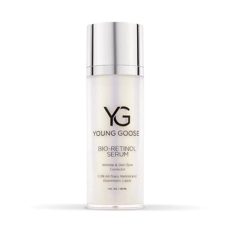 Young Goose Bio-Retinol helps reduce wrinkles and improves skin tone - full size bottle