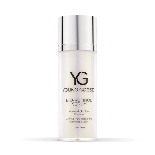 Young Goose Bio-Retinol helps reduce wrinkles and improves skin tone - full size bottle