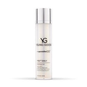 A bottle of Young Goose You Daily Moisturizing Cream on a clean white background. This best-selling moisturizer is available at YSS.