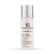 A full size bottle of Young Goose You Reset Restorative Serum on a clean white background. The bottle is frosted white with a shiny silver cap, featuring black text with the brand logo 'YG' and product name 'YOUNG GOOSE + spermidine-LIFE YOU RESET'.